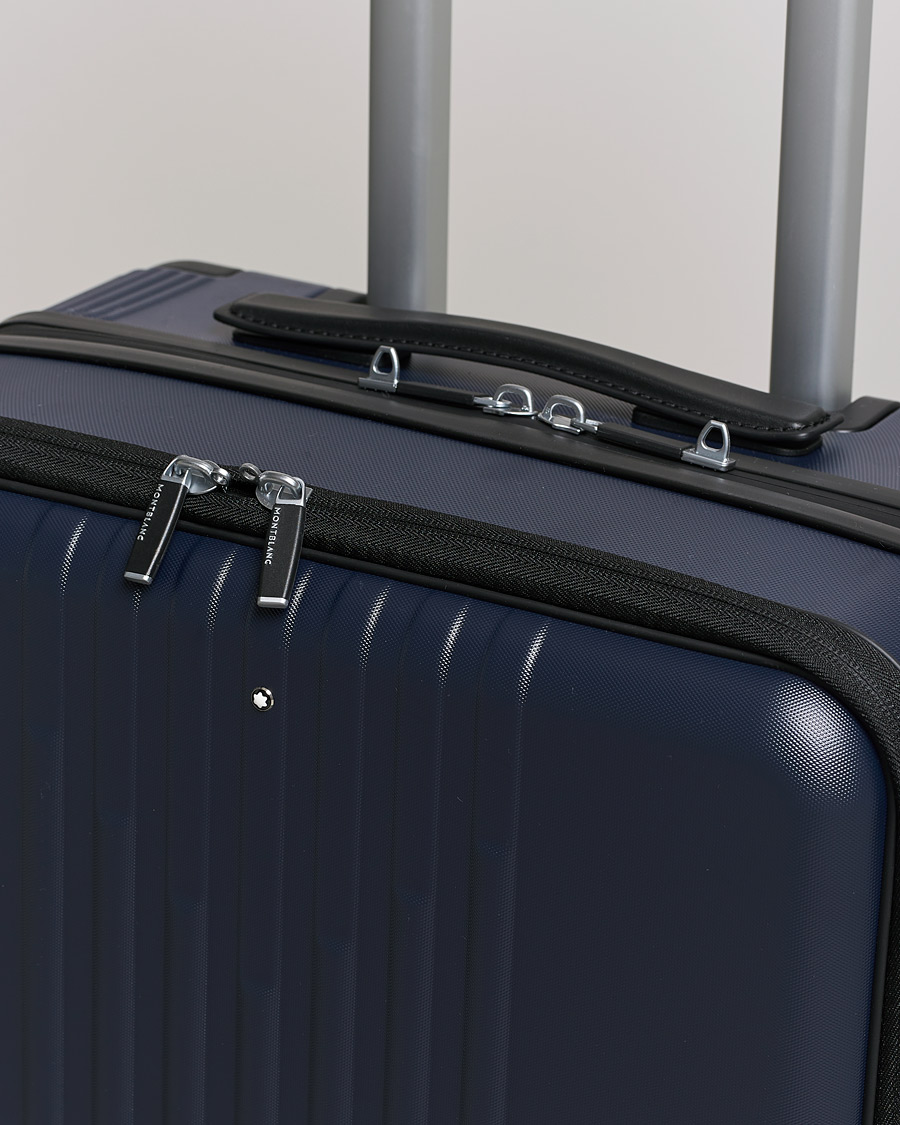 Herre | Tasker | Montblanc | Trolley Cabin w. Pocket 4 Wheels Blue