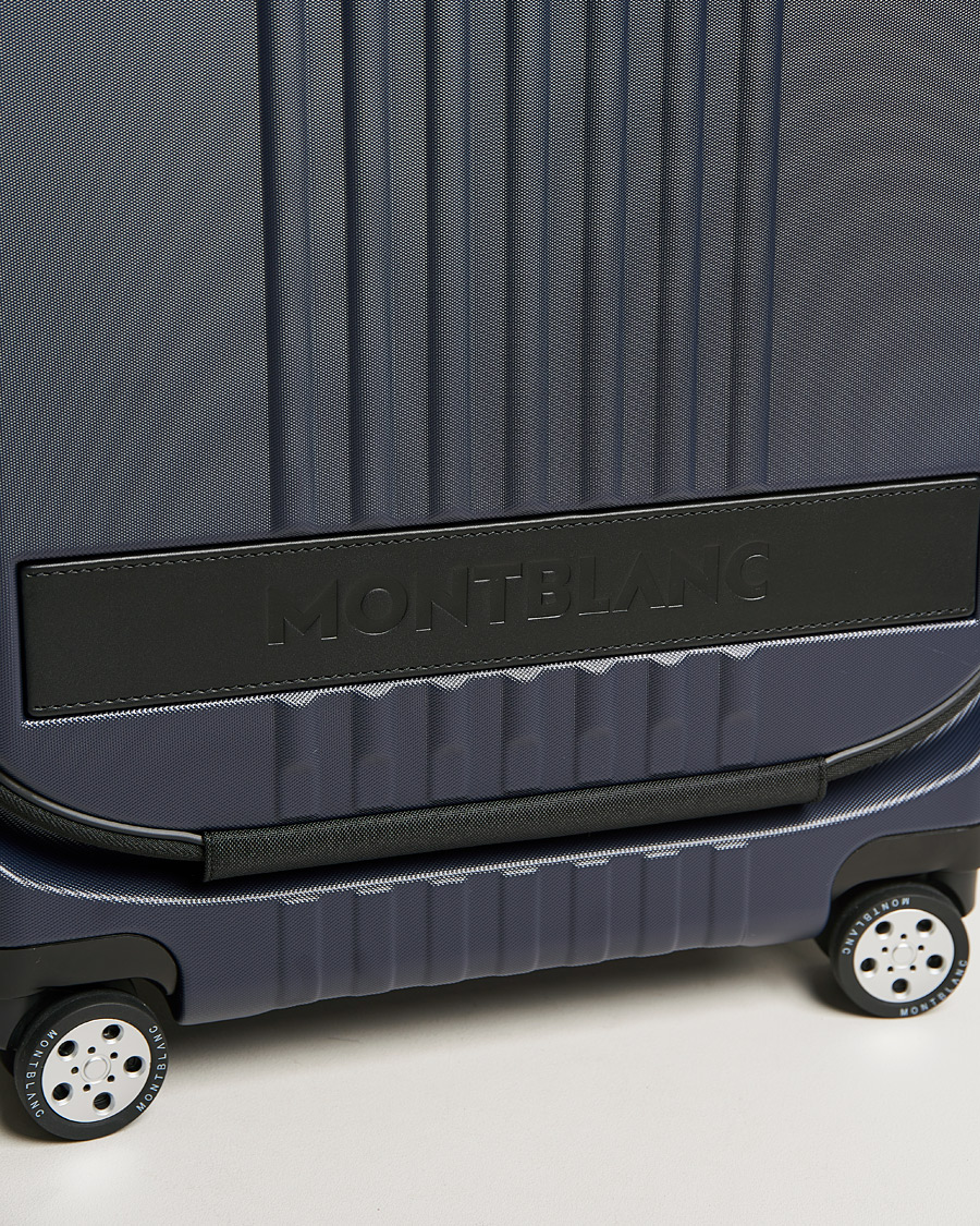Herre | Tasker | Montblanc | Trolley Cabin w. Pocket 4 Wheels Blue