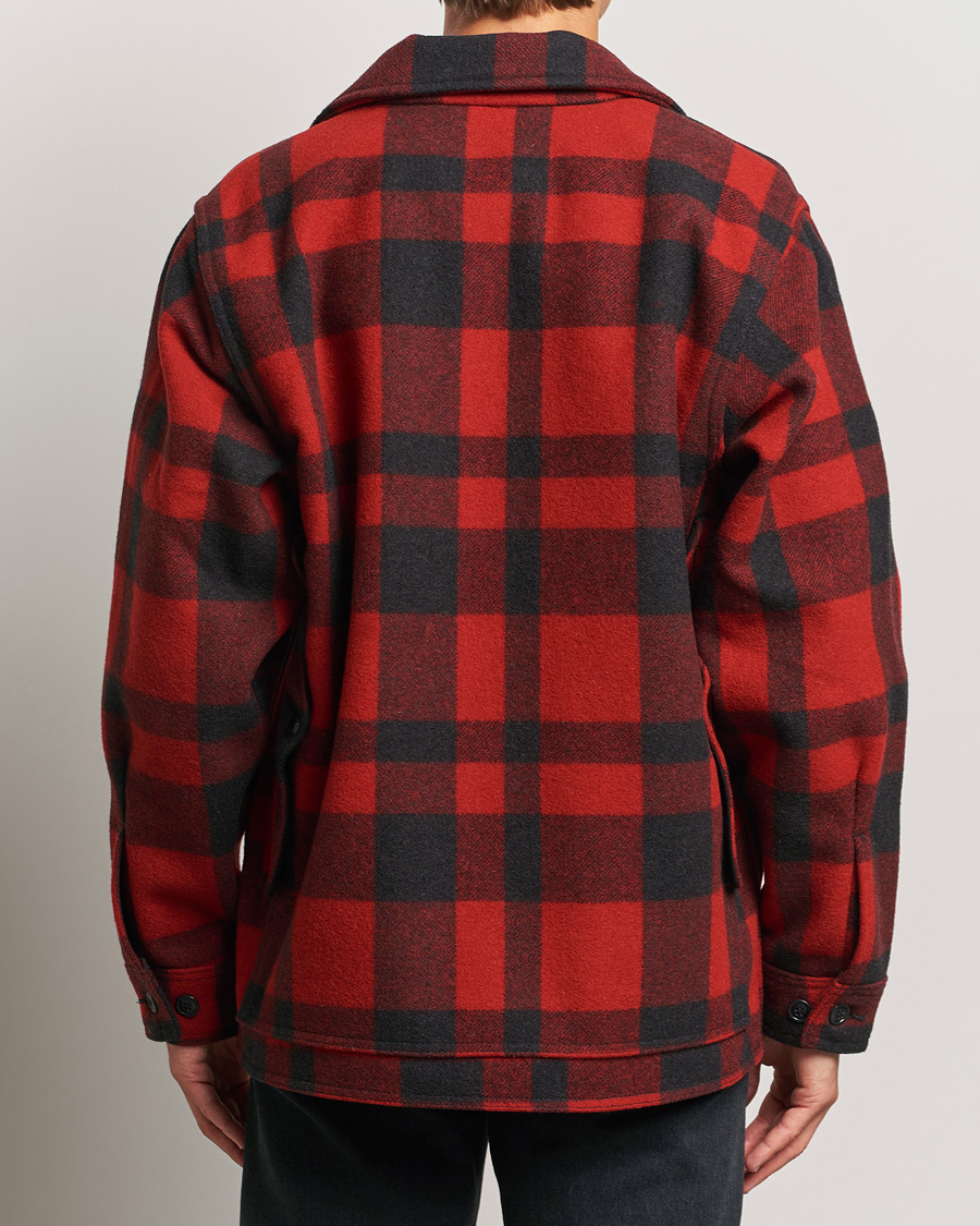Herre | Jakker | Filson | Mackinaw Wool Cruiser Red/Black Plaid