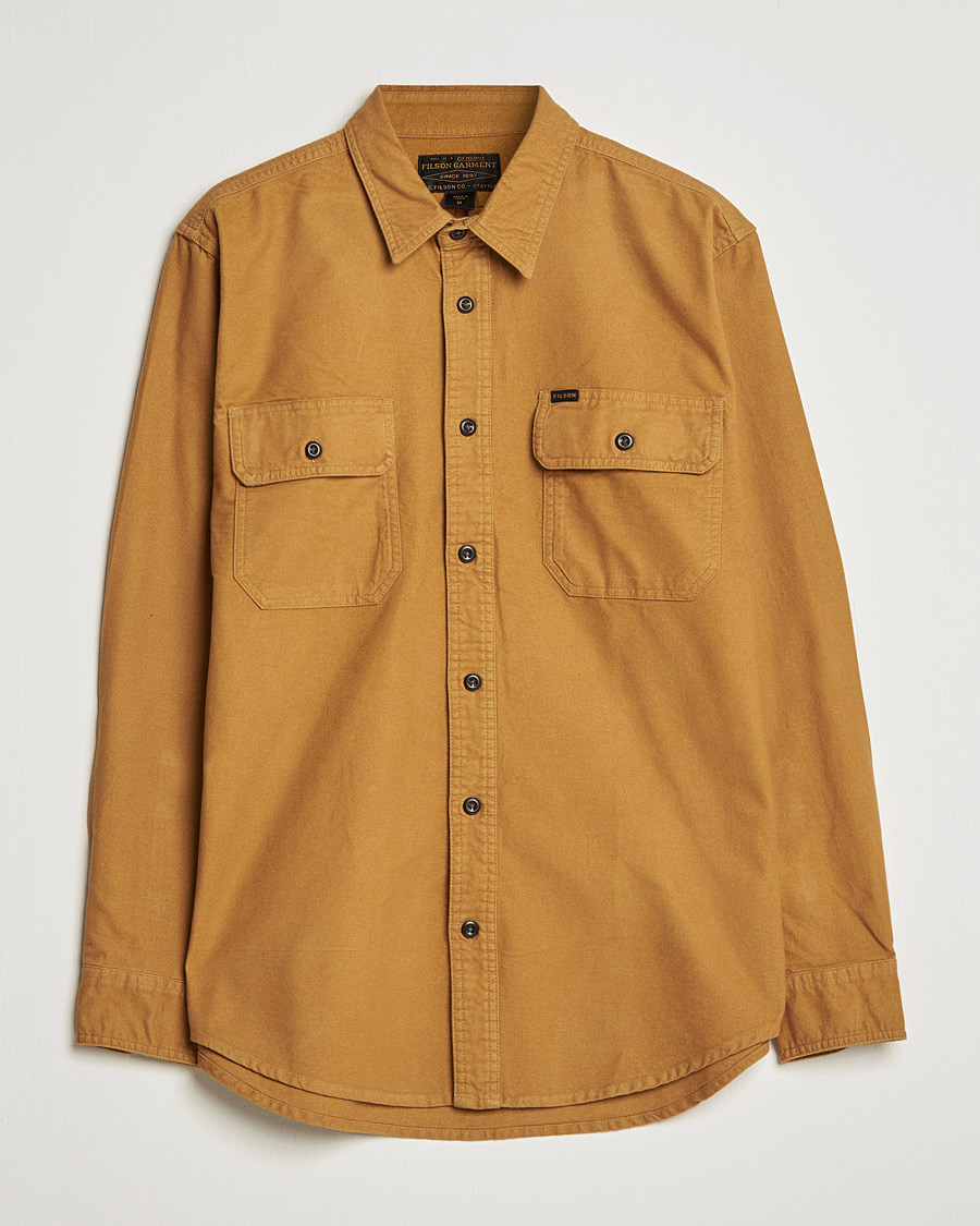 Herre | Skjorter | Filson | Field Flannel Shirt Nubuck Tan