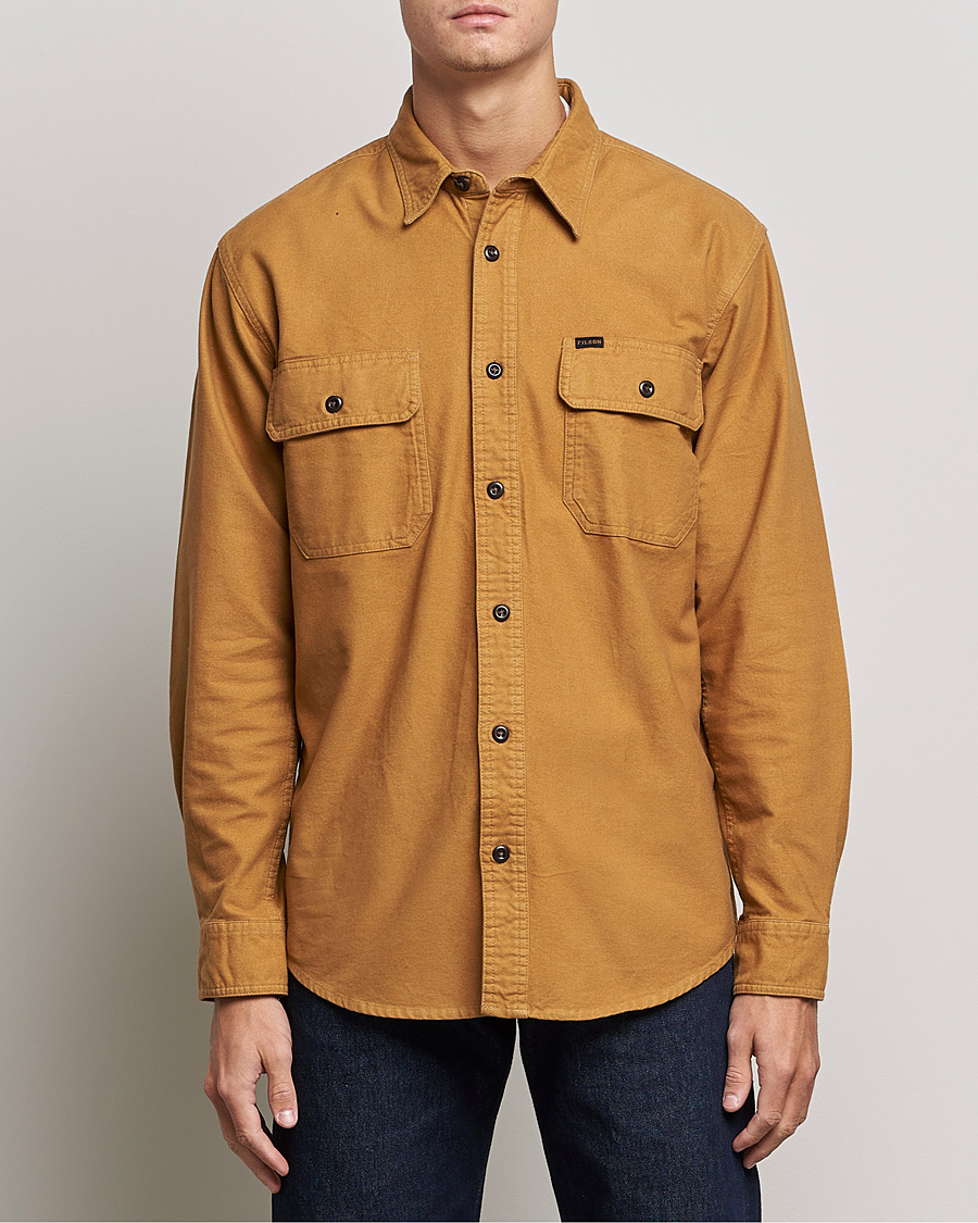 Herre | Skjorter | Filson | Field Flannel Shirt Nubuck Tan