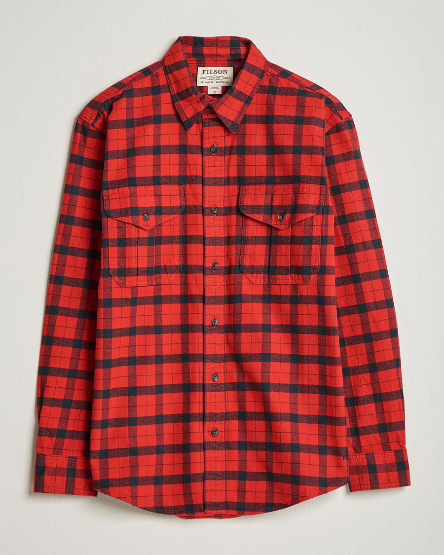 Herre | Skjorter | Filson | Alaskan Guide Shirt Red Black Plaid