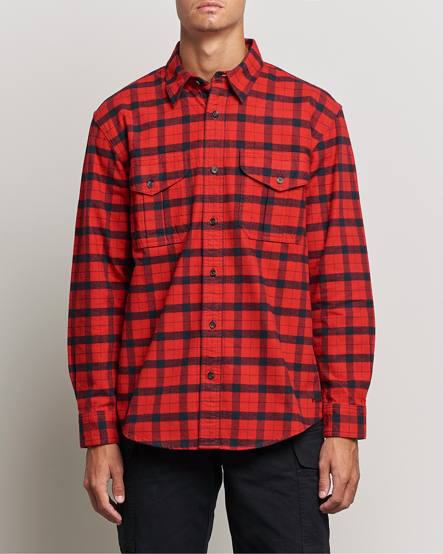 Herre | Skjorter | Filson | Alaskan Guide Shirt Red Black Plaid