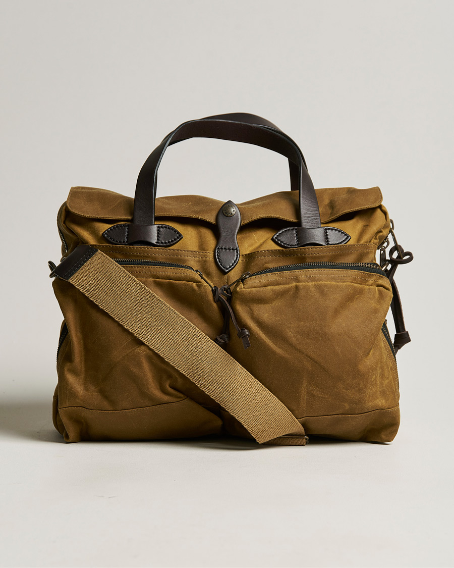 Herre | Filson 24-Hour Tin Briefcase Dark Tan | Filson | 24-Hour Tin Briefcase Dark Tan