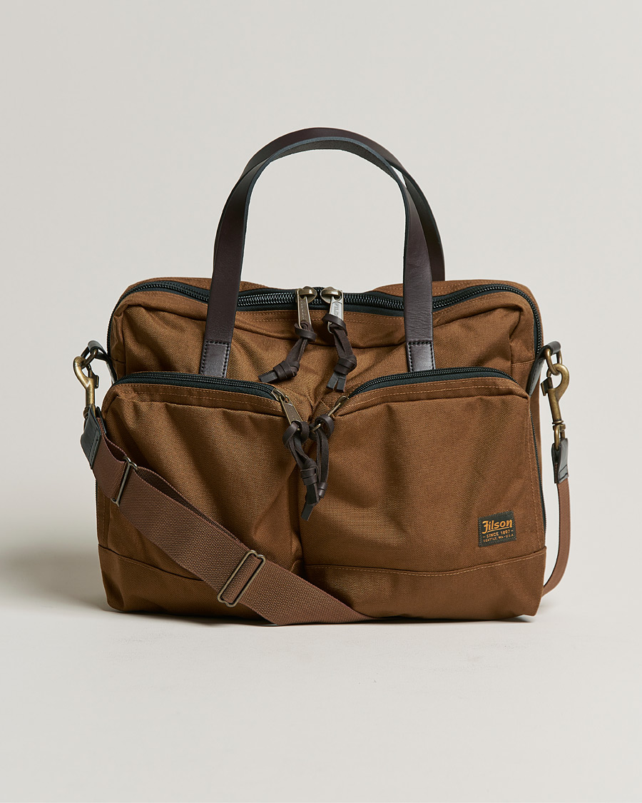 Herre | Filson Dryden Cordura Nylon Briefcase Whiskey | Filson | Dryden Cordura Nylon Briefcase Whiskey