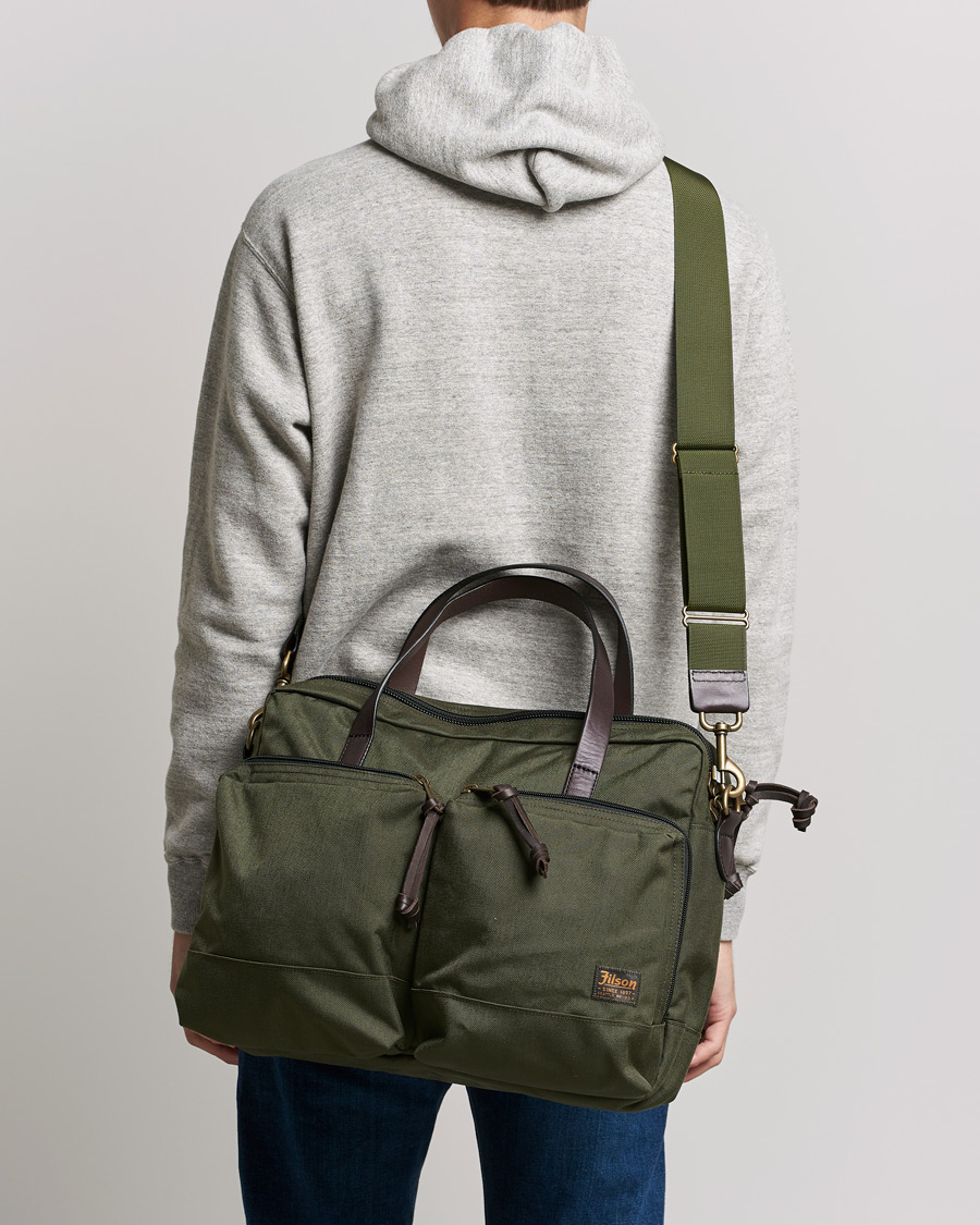 Herre | American Heritage | Filson | Dryden Cordura Nylon Briefcase Otter Green