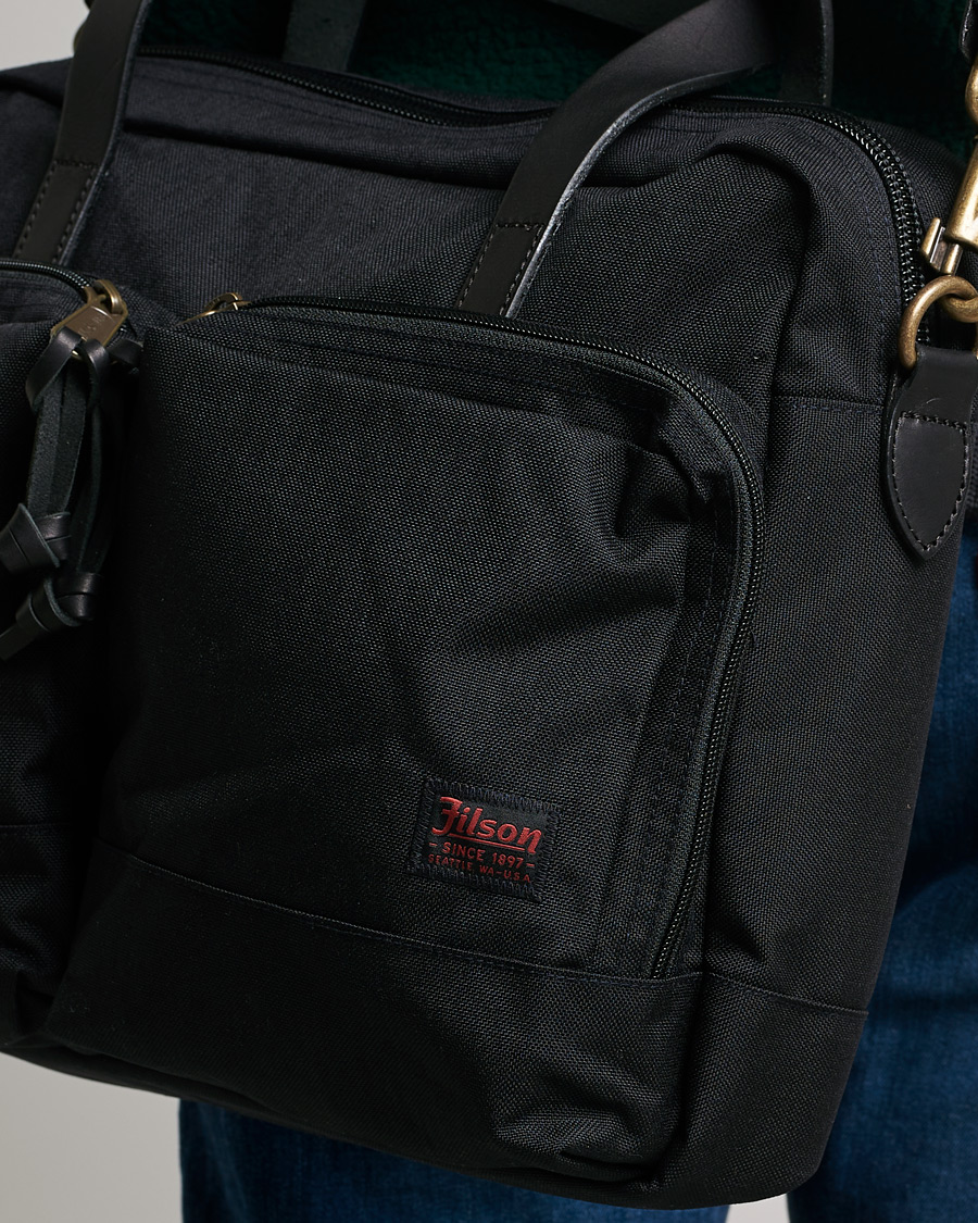 Herre | Filson Dryden Cordura Nylon Briefcase Dark Navy | Filson | Dryden Cordura Nylon Briefcase Dark Navy