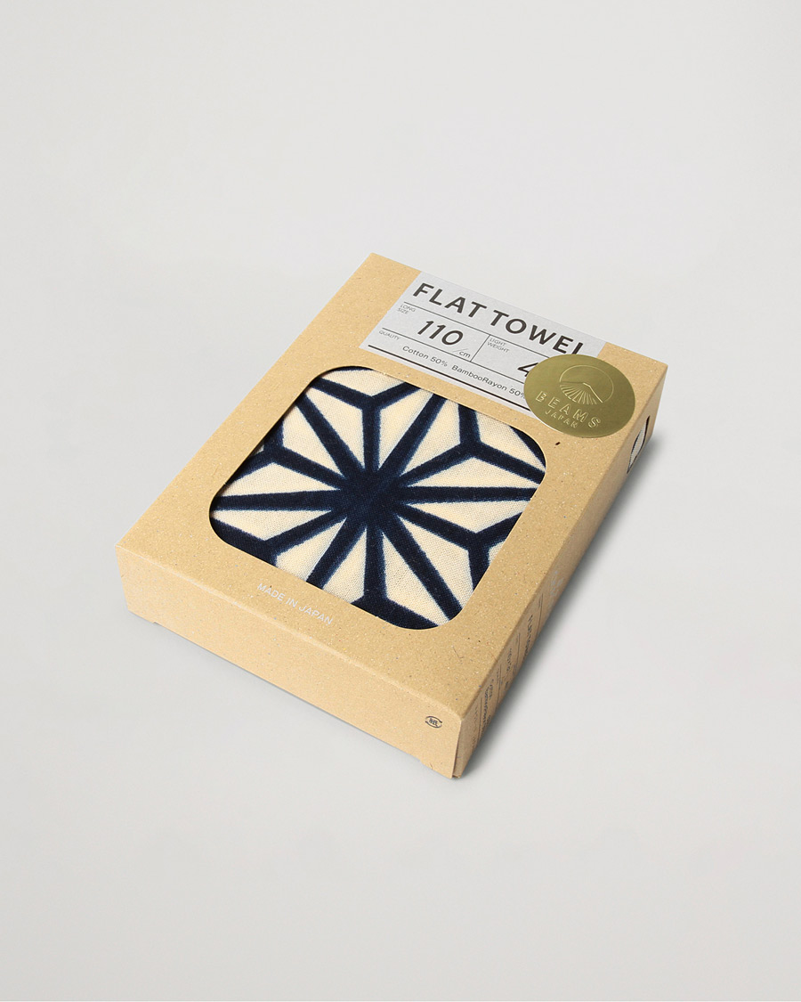 Herre | Beams Japan Chaoras Hand Towel White/Navy | Beams Japan | Chaoras Hand Towel White/Navy