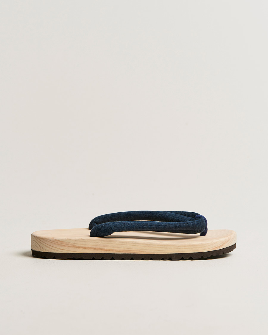 Herre | Sommerens sko | Beams Japan | Wooden Geta Sandals Navy