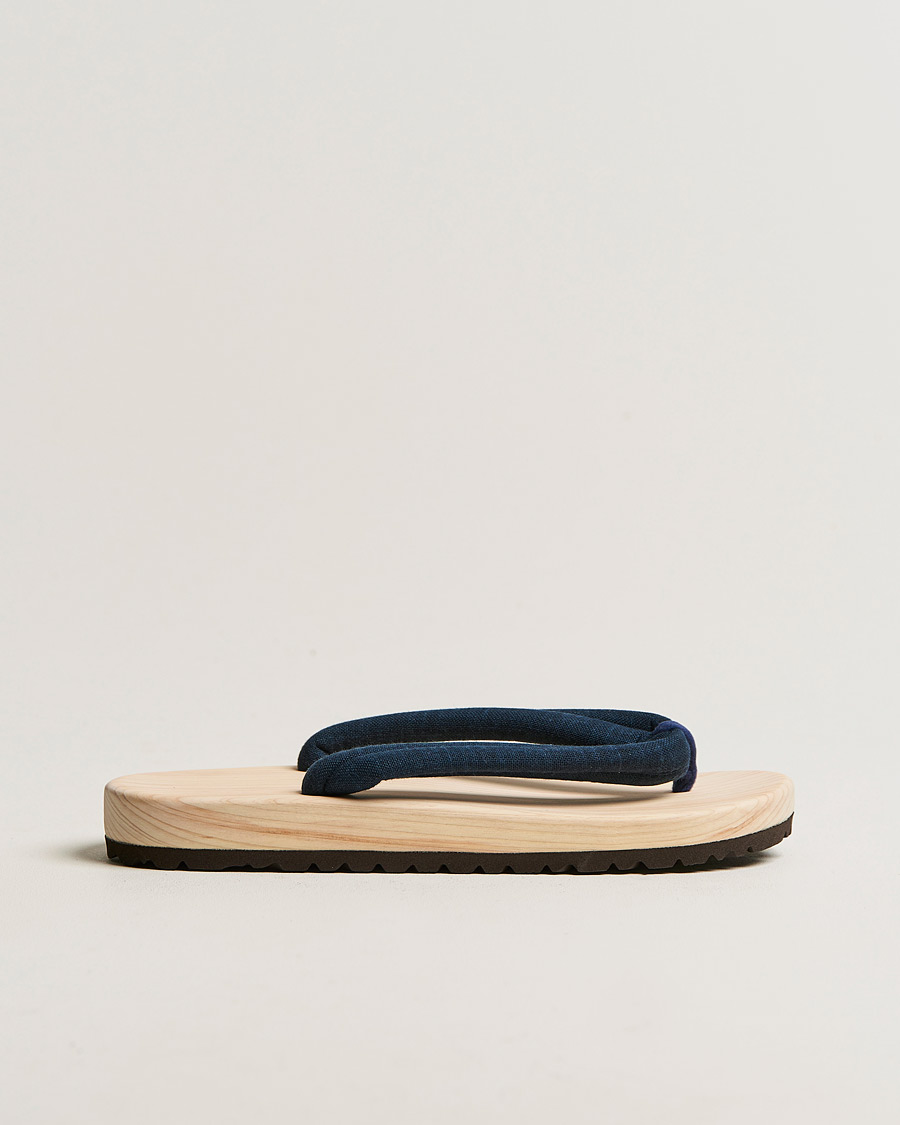 Herre | Sandaler & Hjemmesko | Beams Japan | Wooden Geta Sandals Navy