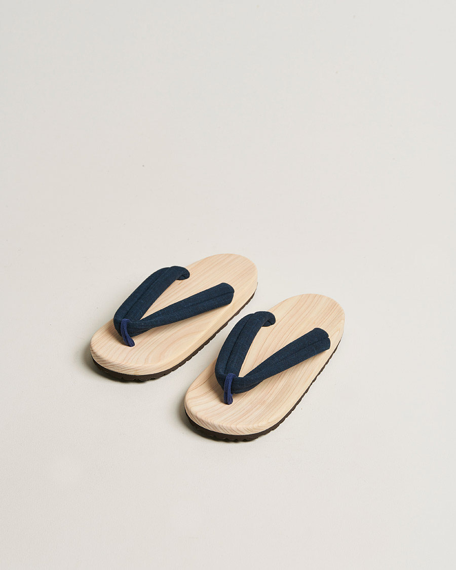 Herre | Sandaler & Hjemmesko | Beams Japan | Wooden Geta Sandals Navy