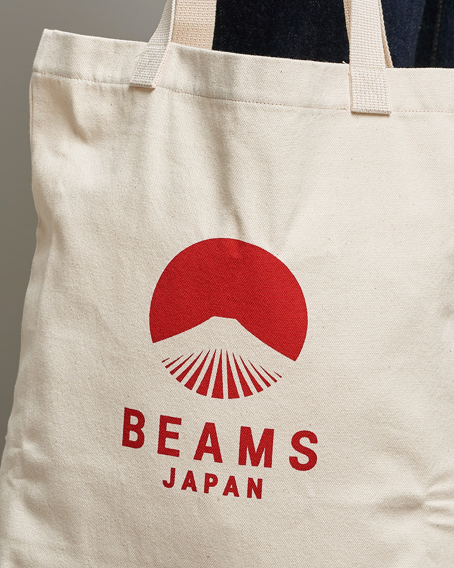 Herre | Beams Japan x Evergreen Works Tote Bag White/Red | Beams Japan | x Evergreen Works Tote Bag White/Red