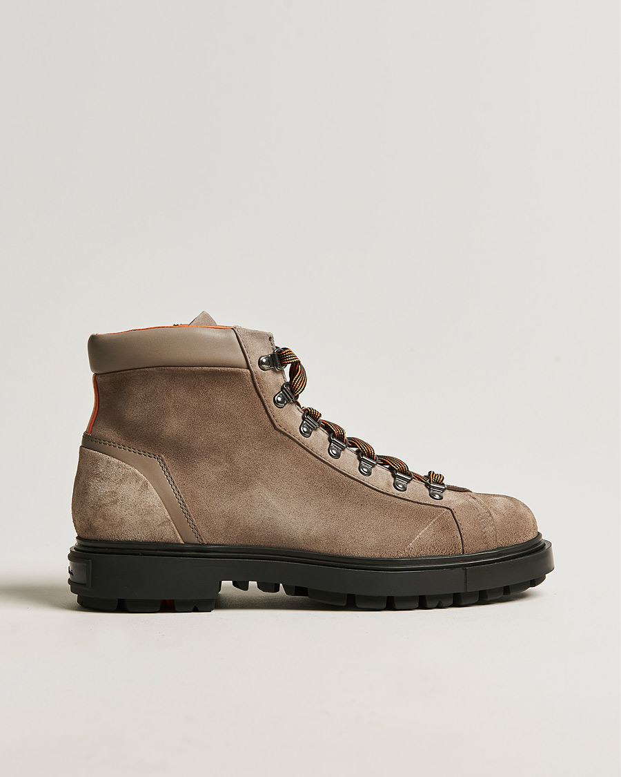 Herre | Santoni Winter Boot Beige Suede | Santoni | Winter Boot Beige Suede