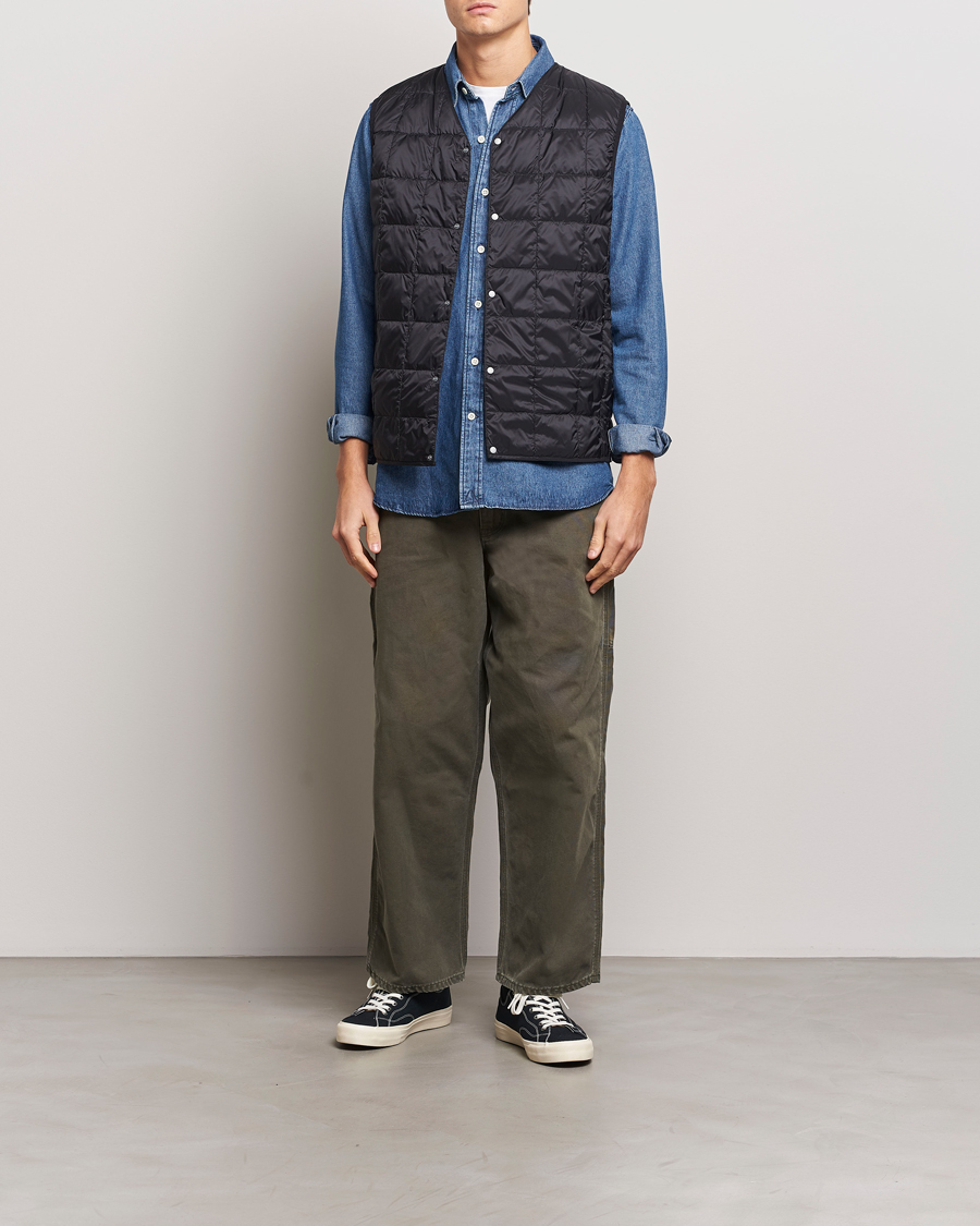 Herre | Jakker | TAION | V-Neck Lightweight Down Vest Black