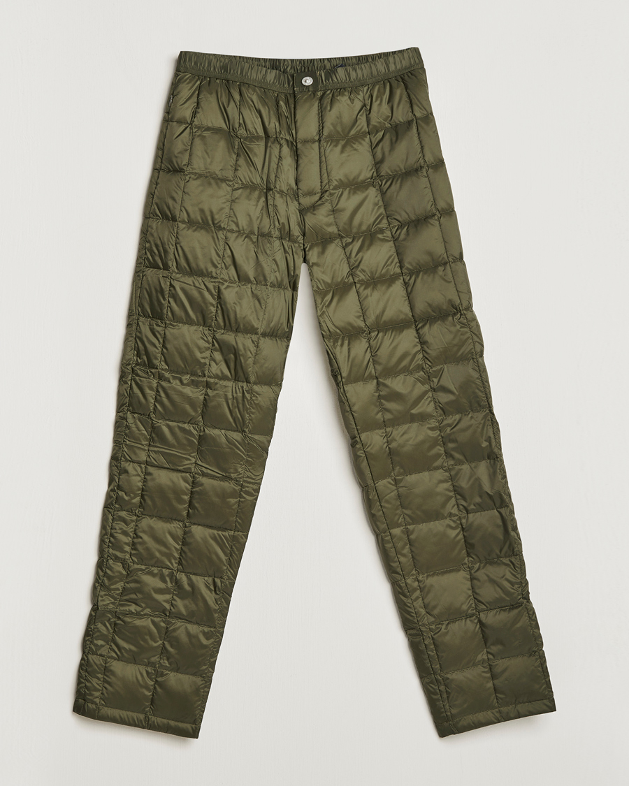 Herre | Bukser | TAION | Regular Straight Down Pants Dark Olive