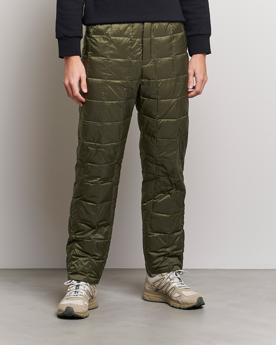 Herre | Bukser | TAION | Regular Straight Down Pants Dark Olive