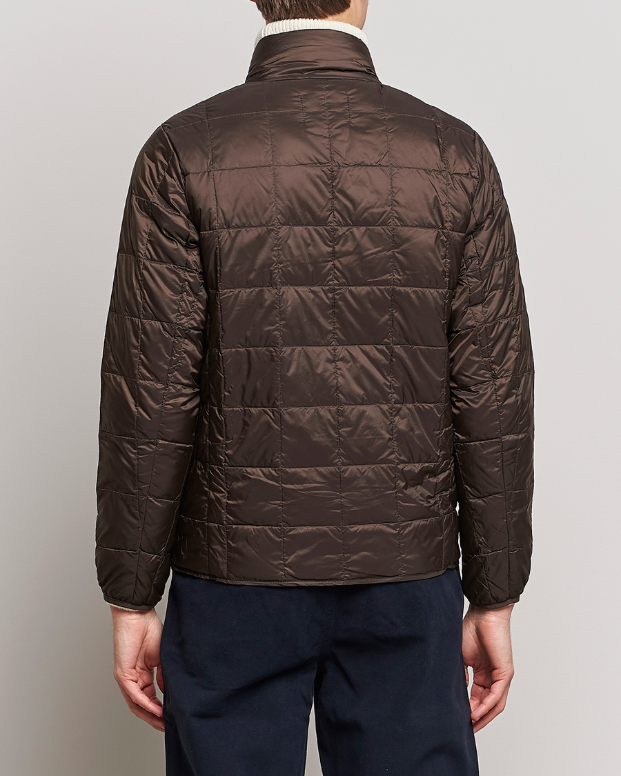 Herre | Jakker | TAION | High Neck Full Zip Lightweight Down Jacket Dark Choco