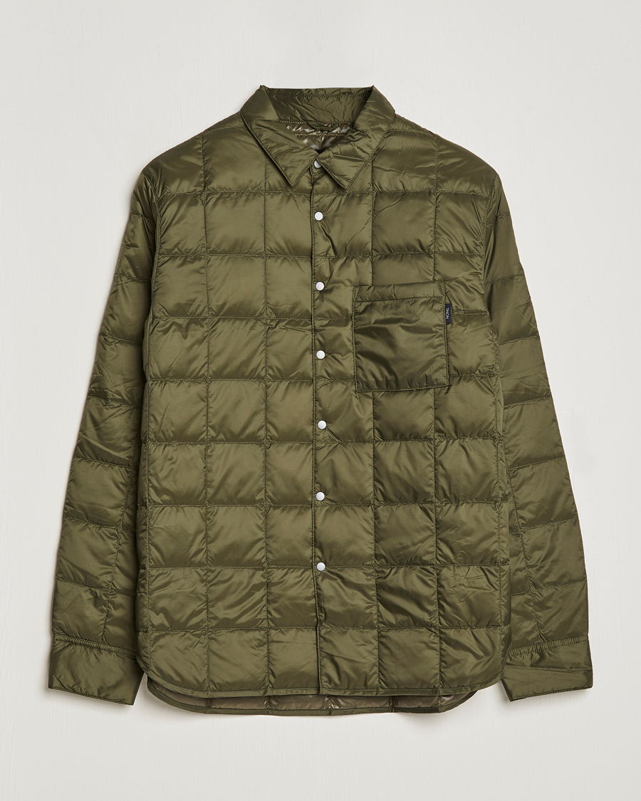 Herre | Skjorter | TAION | Lightweight Down Shirt Dark Olive