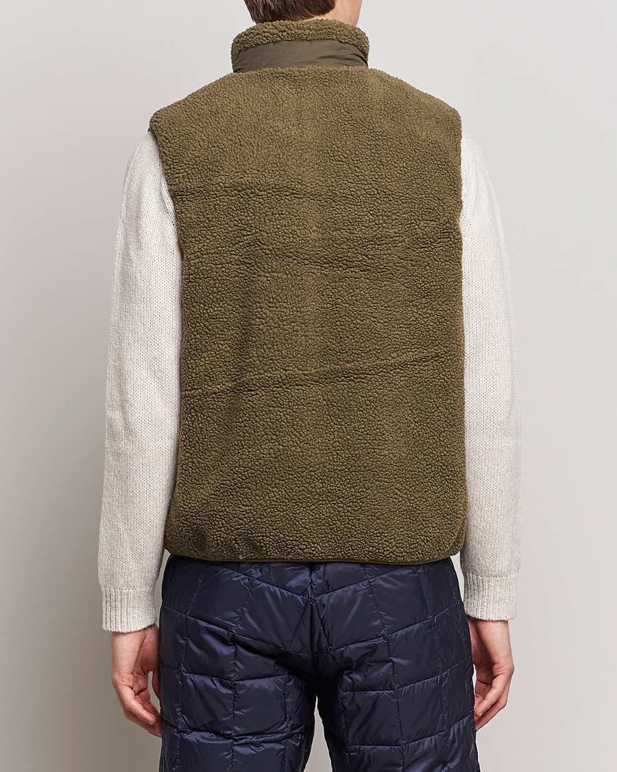 Herre | Jakker | TAION | Reversible Fleece Vest Olive/Dark Olive