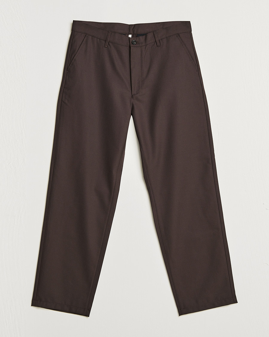 Herre | Bukser | Sunflower | Soft Wool Trousers Brown
