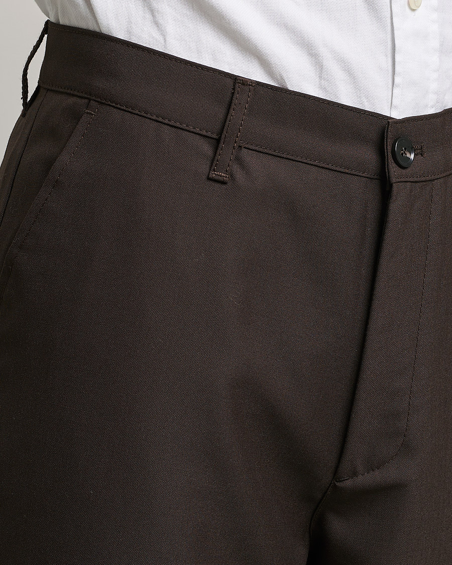 Herre | Bukser | Sunflower | Soft Wool Trousers Brown