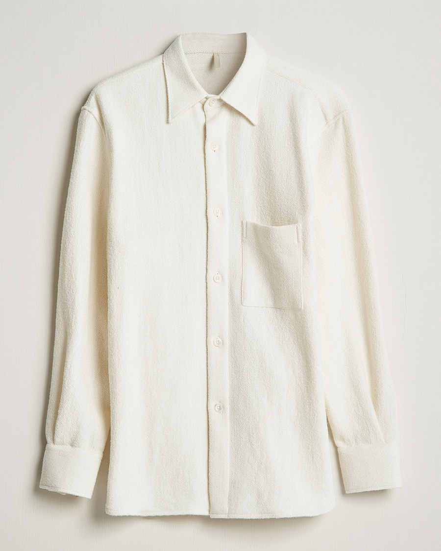 Herre | Skjorter | Sunflower | Alan Boucle Overshirt Off White