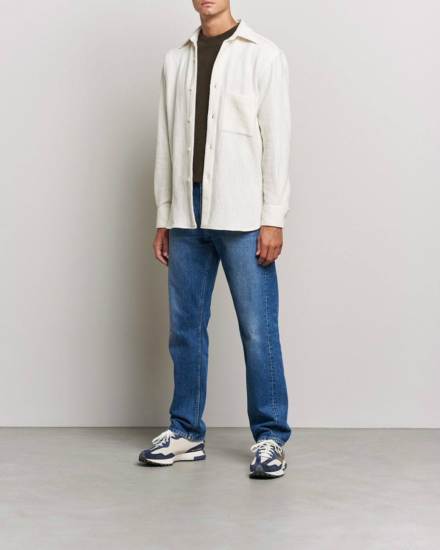 Herre | Skjorter | Sunflower | Alan Boucle Overshirt Off White