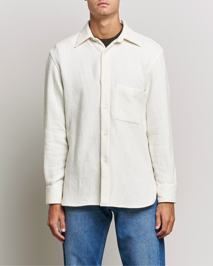 Herre | Sunflower | Sunflower | Alan Boucle Overshirt Off White