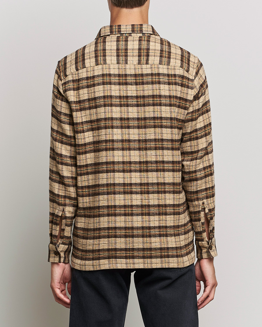 Herre | Skjorter | Sunflower | Spacey Wool Overshirt Brown Check
