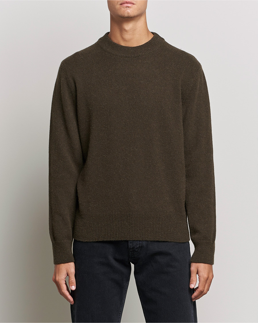 Herre | Pullovers med rund hals | Sunflower | Moon Alpaca Sweater Dark Brown