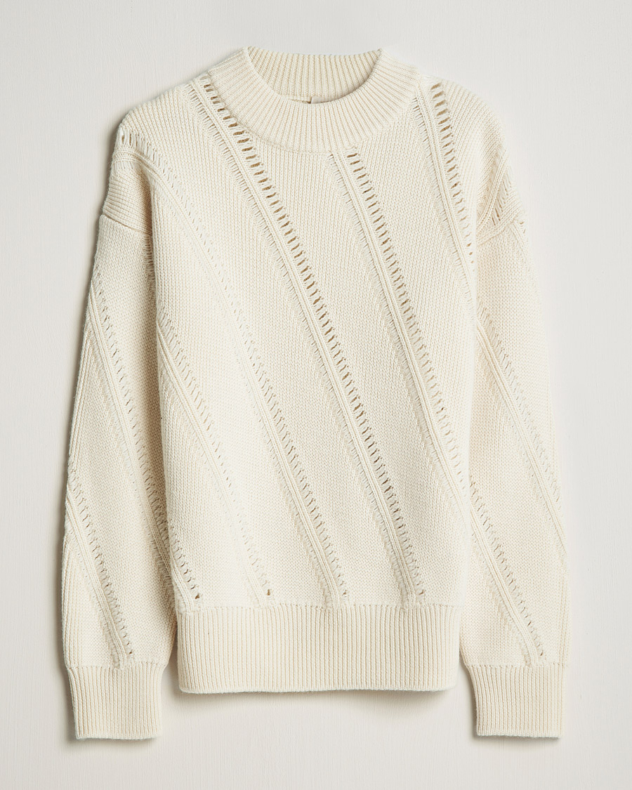 Herre | Trøjer | Sunflower | Pietro Knitted Sweater Off White