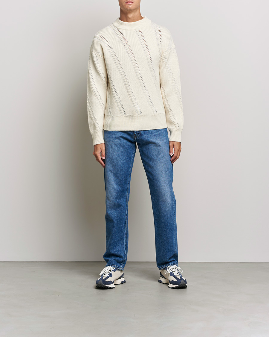 Herre | Trøjer | Sunflower | Pietro Knitted Sweater Off White