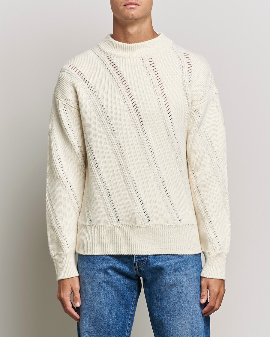 Herre | Sunflower | Sunflower | Pietro Knitted Sweater Off White