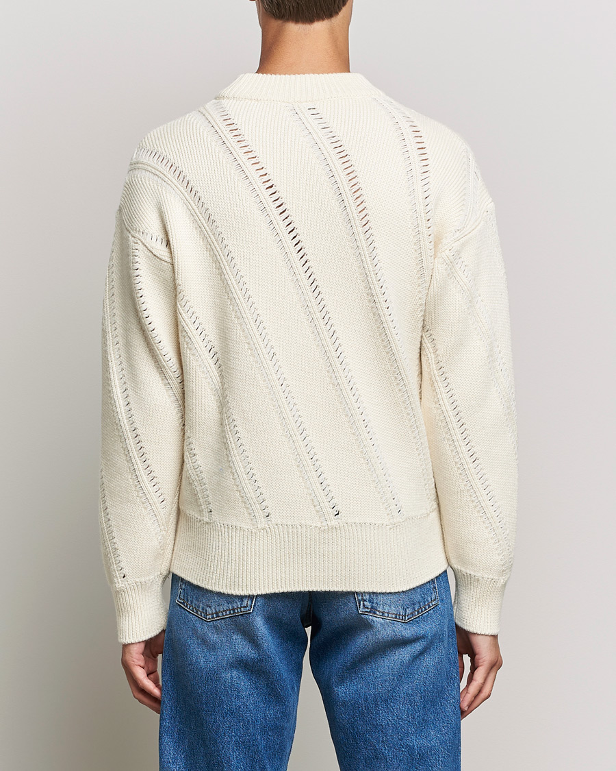Herre | Trøjer | Sunflower | Pietro Knitted Sweater Off White