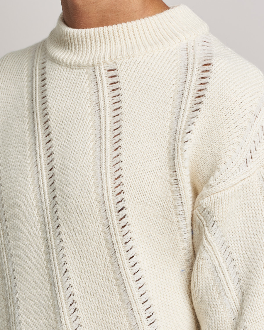 Herre | Trøjer | Sunflower | Pietro Knitted Sweater Off White