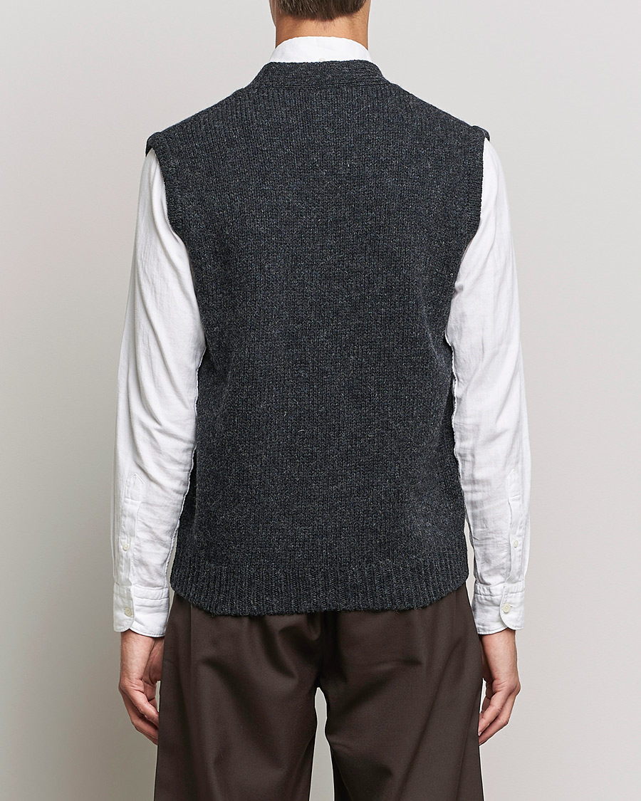 Herre | Trøjer | Sunflower | Steven Knit Vest Dark Grey