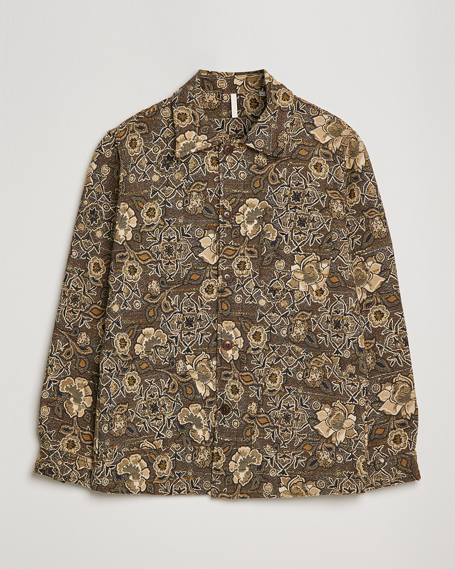 Herre | Jakker | Sunflower | Jacquard Flower Jacket Brown