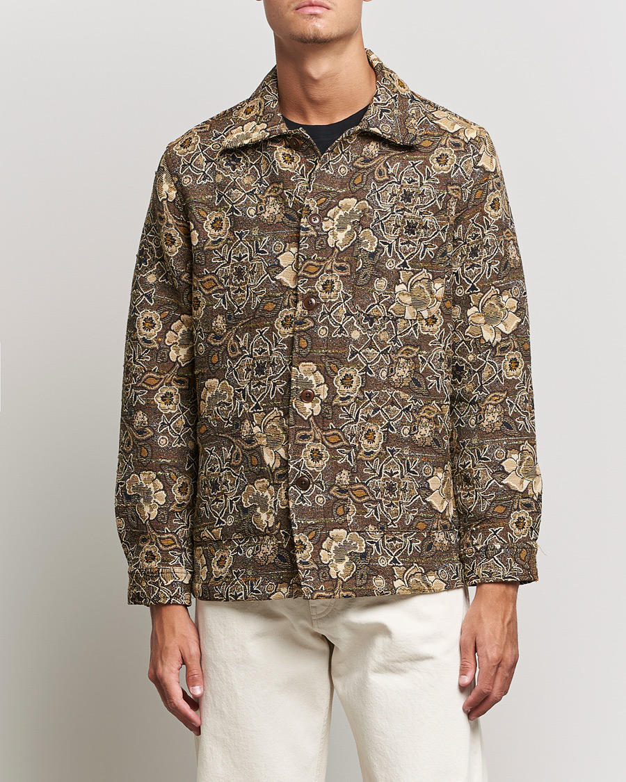 Herre | Jakker | Sunflower | Jacquard Flower Jacket Brown