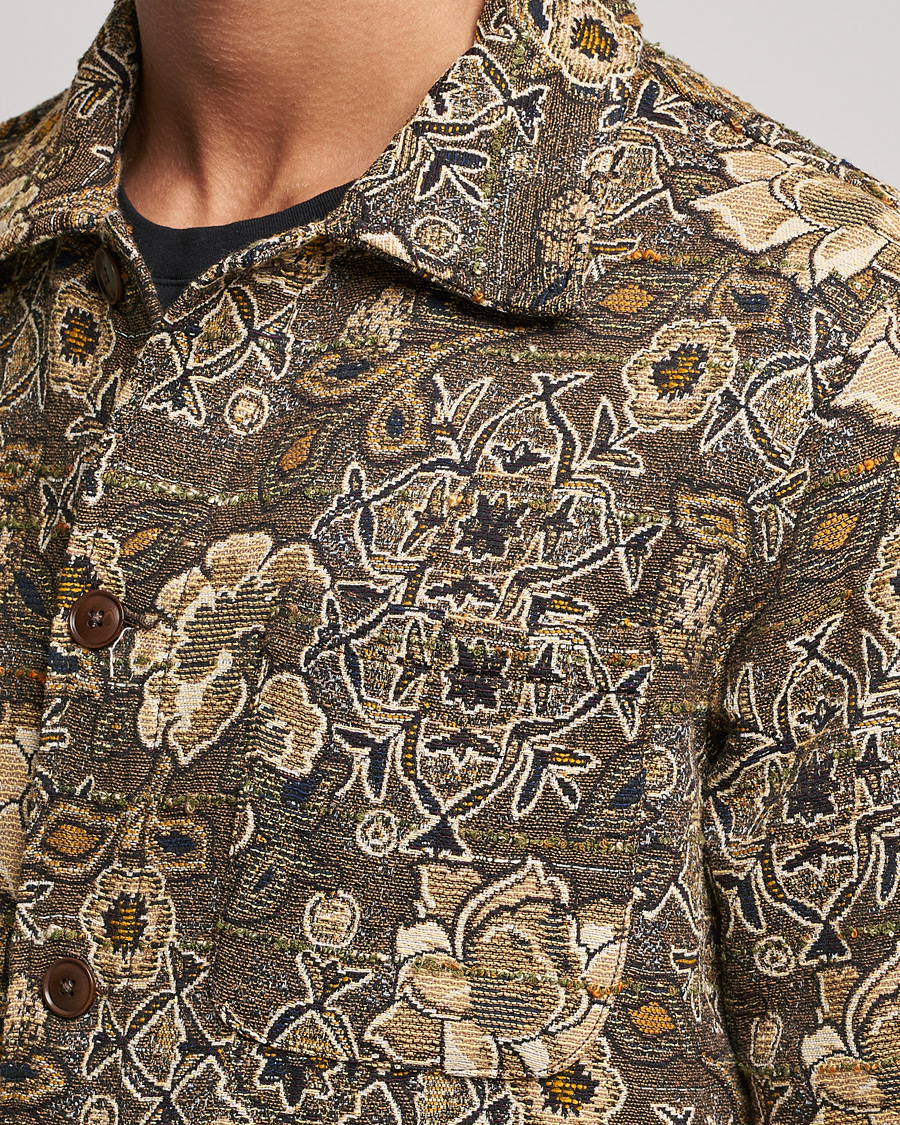 Herre | Jakker | Sunflower | Jacquard Flower Jacket Brown