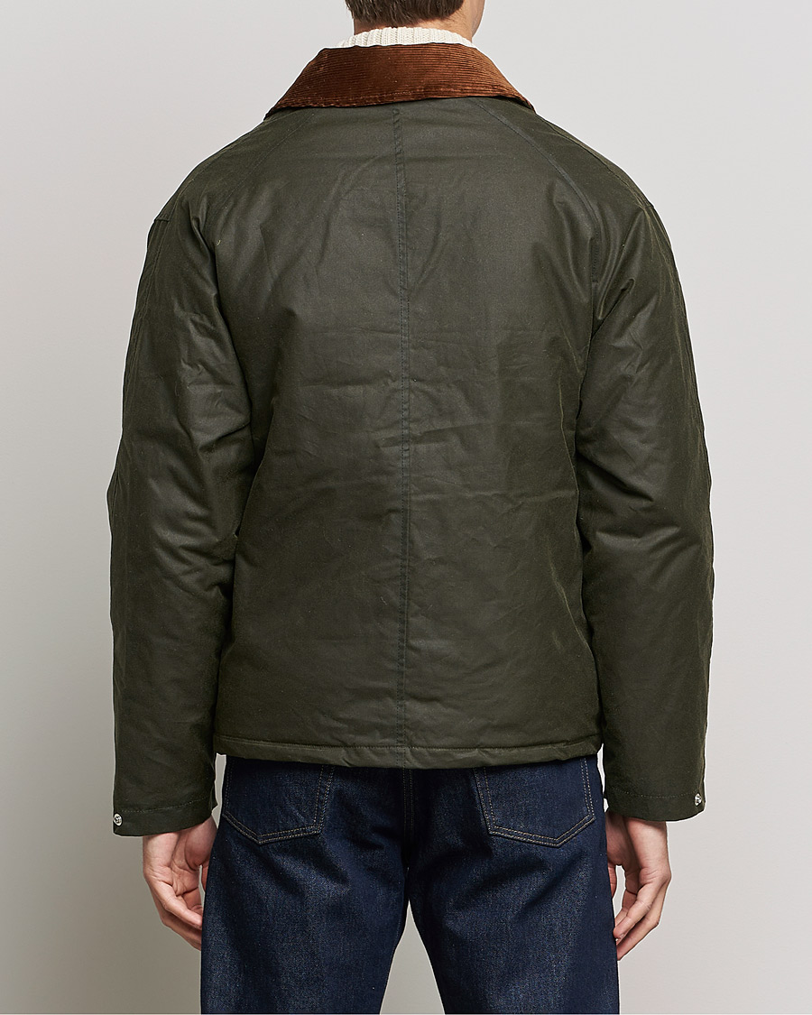 Herre | Jakker | Sunflower | Waxed Short Jacket Dark Olive
