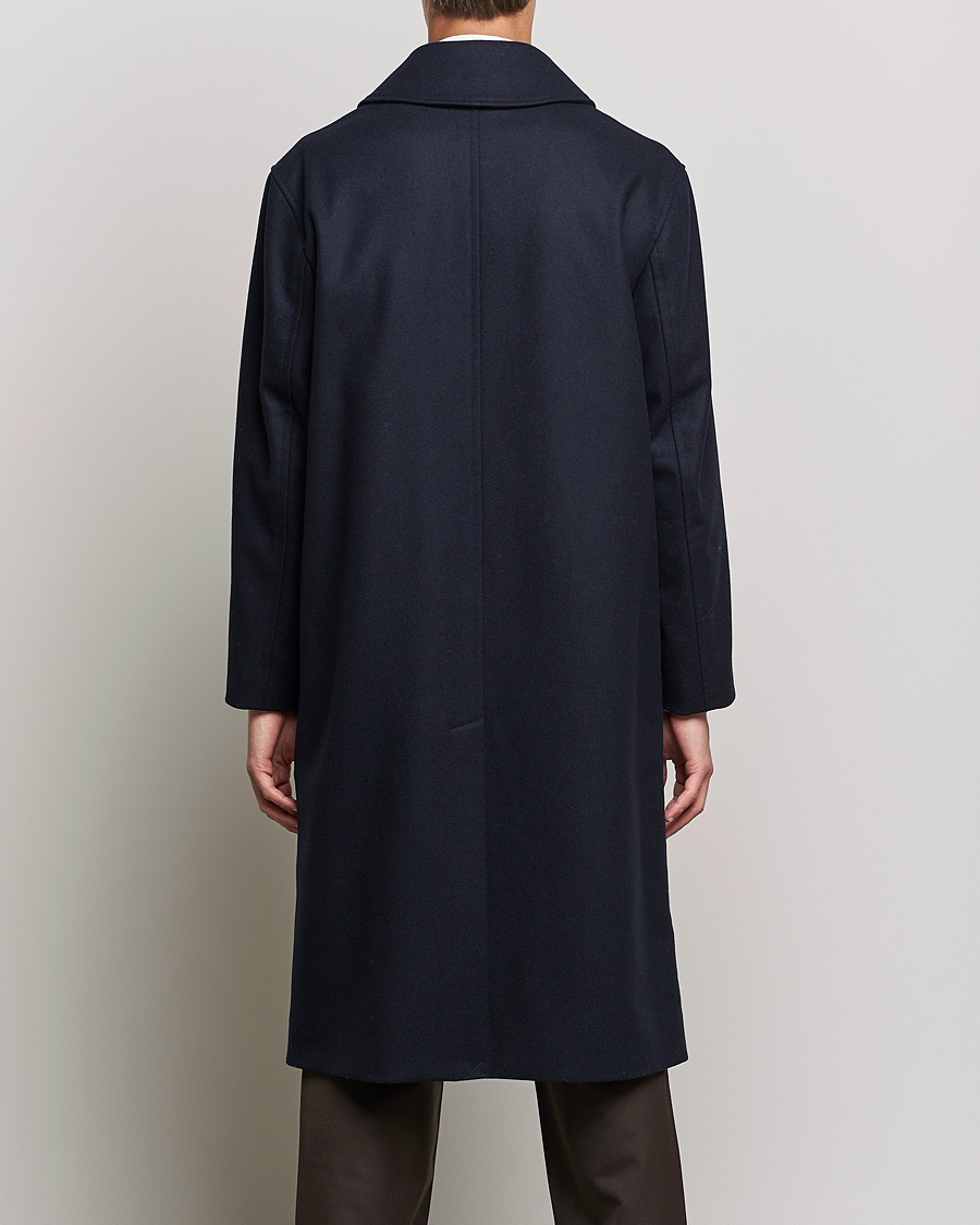 Herre | Jakker | Sunflower | Heavy Wool Winter Coat Dark Navy