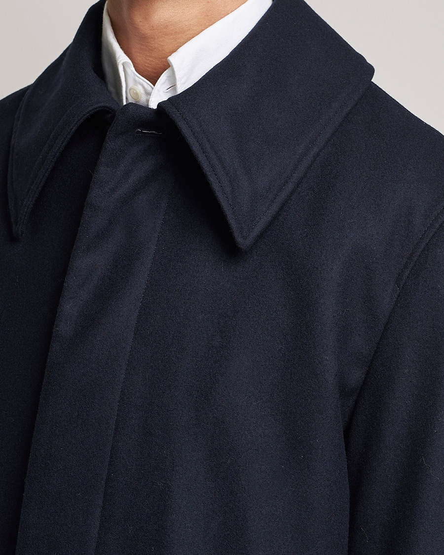 Herre | Jakker | Sunflower | Heavy Wool Winter Coat Dark Navy