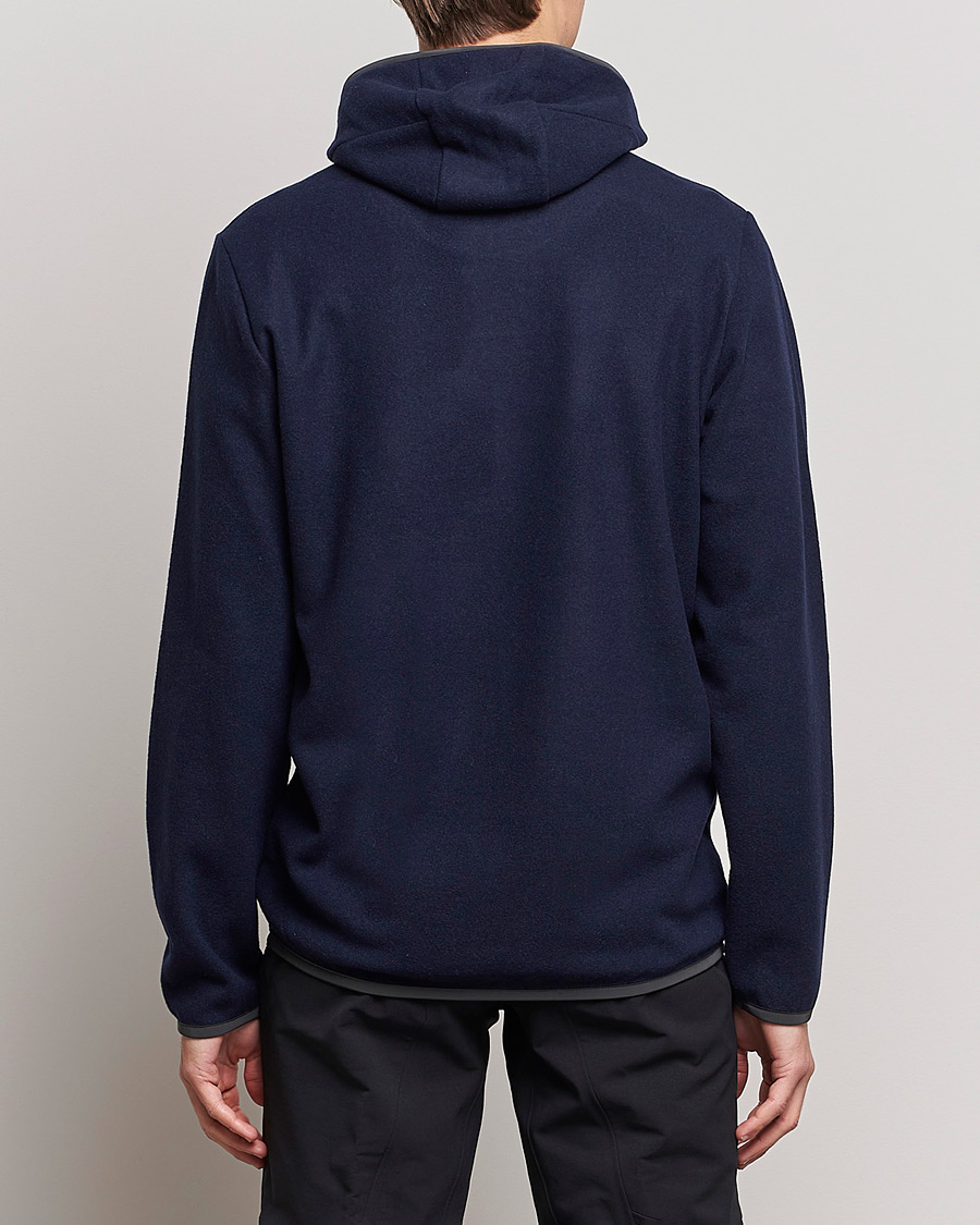 Herre | Trøjer | SEASE | Drone Wool/Jersey Hood Navy