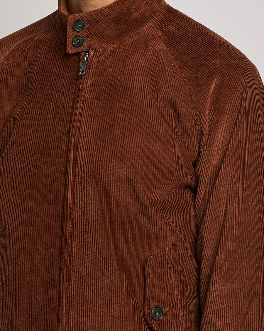 Herre | Jakker | Baracuta | G9 Padded Corduroy Harrington Jacket Cognac
