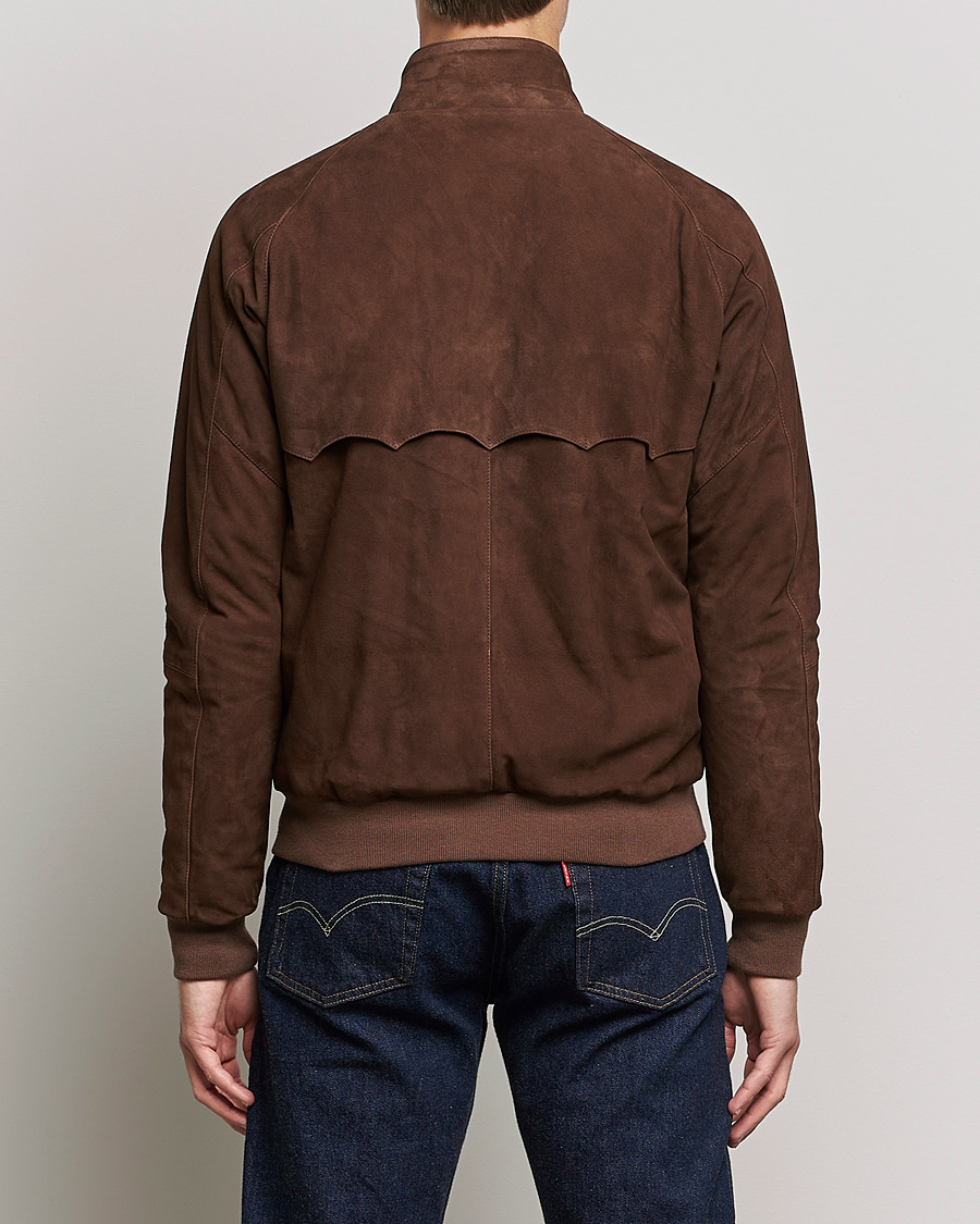 Herre | Jakker | Baracuta | G9 Winter Suede Harrington Jacket Chocolate