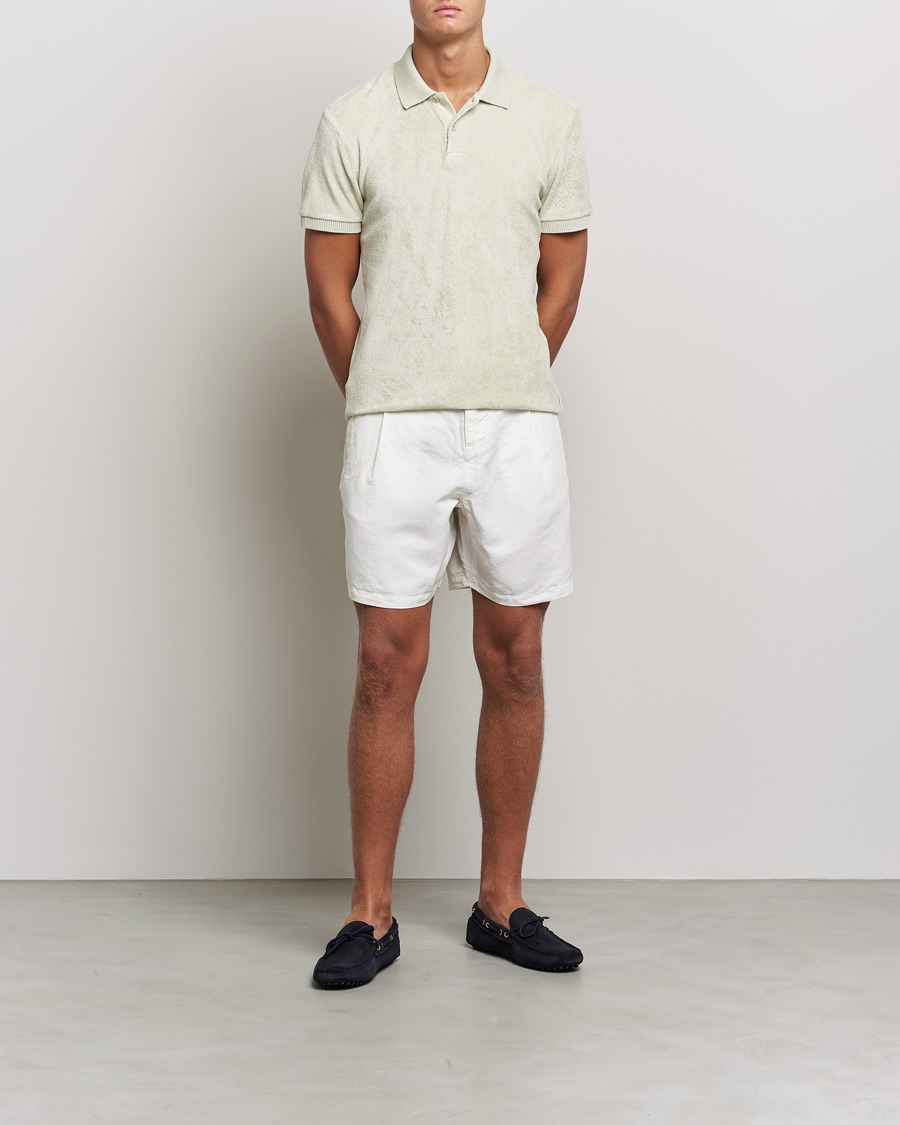 Herre | Polotrøjer | Orlebar Brown | Jarrett Towelling Polo Parched Green