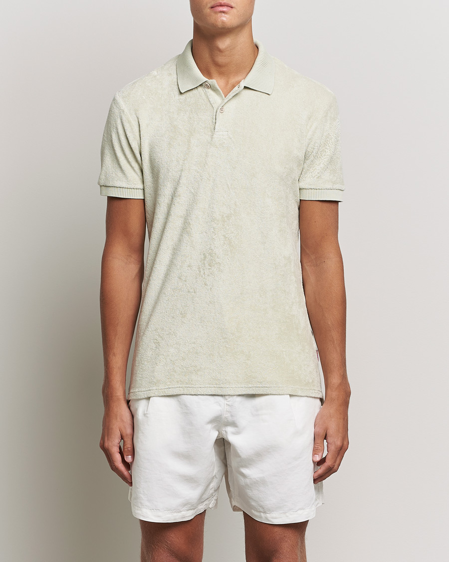 Herre | Polotrøjer | Orlebar Brown | Jarrett Towelling Polo Parched Green