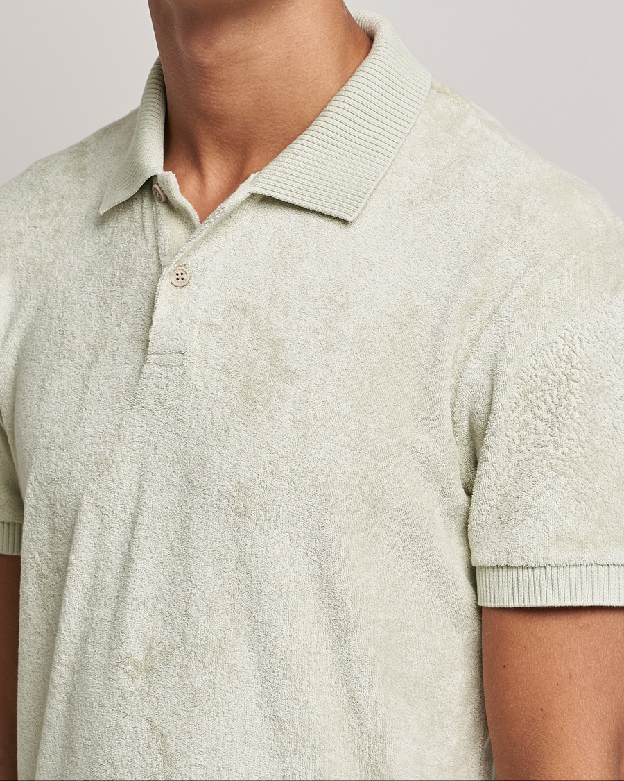 Herre | Polotrøjer | Orlebar Brown | Jarrett Towelling Polo Parched Green