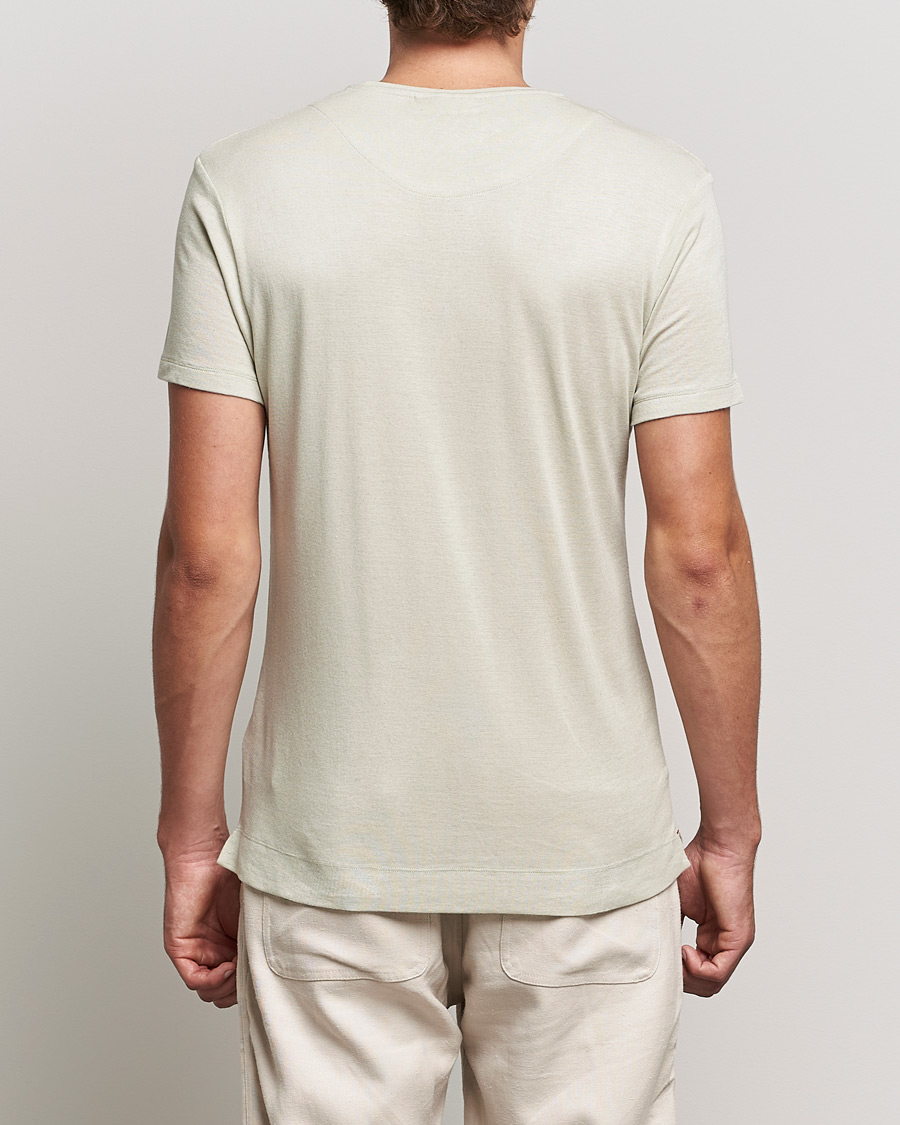 Herre | T-Shirts | Orlebar Brown | OB Classic Modal/Cashmere T-Shirt Parched Green