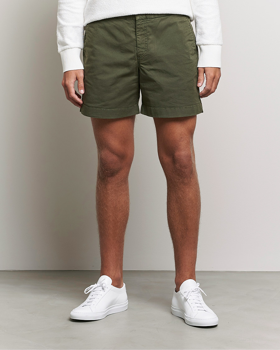 Herre | Shorts | Orlebar Brown | Bulldog Cotton Twill Shorts Forest Night